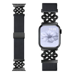 xDfind 中国結びナイロン編み磁気バックルウォッチバンド、Apple Watch 42 / 44 / 45 / 46 / 49mm用、Apple Watch 38 / 40 / 41 / S11 42mm用