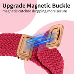 xDfind 中国結びナイロン虹色編み磁気バックルウォッチバンド、Apple Watch 42 / 44 / 45 / 46 / 49mm用、Apple Watch 38 / 40 / 41 / S11 42mm用