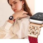 xDfind 中国結びナイロン虹色編み磁気バックルウォッチバンド、Apple Watch 42 / 44 / 45 / 46 / 49mm用、Apple Watch 38 / 40 / 41 / S11 42mm用