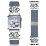 xDfind 中国結びナイロン虹色編み磁気バックルウォッチバンド、Apple Watch 42 / 44 / 45 / 46 / 49mm用、Apple Watch 38 / 40 / 41 / S11 42mm用