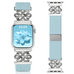xDfind 中国結びナイロン虹色編み磁気バックルウォッチバンド、Apple Watch 42 / 44 / 45 / 46 / 49mm用、Apple Watch 38 / 40 / 41 / S11 42mm用