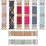 xDfind 中国結びナイロン虹色編み磁気バックルウォッチバンド、Apple Watch 42 / 44 / 45 / 46 / 49mm用、Apple Watch 38 / 40 / 41 / S11 42mm用