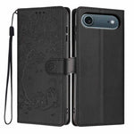 ツリーキャット型押しフリップヴィーガンレザーフォンケース、iPhone 17e / 16e用、iPhone 17 Pro Max用、iPhone 17 Pro用、iPhone 17用、iPhone Air用、iPhone 16 Pro Max用