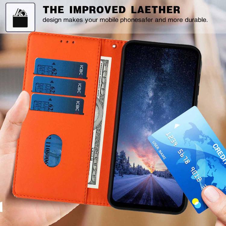 ツリーキャット型押しフリップヴィーガンレザーフォンケース、iPhone 17e / 16e用、iPhone 17 Pro Max用、iPhone 17 Pro用、iPhone 17用、iPhone Air用、iPhone 16 Pro Max用