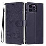 ツリーキャット型押しフリップヴィーガンレザー携帯ケース、iPhone 15用、iPhone 14 Plus用、iPhone 14用、iPhone 14 Pro用、iPhone 14 Pro Max用、iPhone 13 Pro Max用