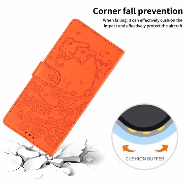 Tree Cat Embossed Flip Vegan Leather Phone Case, For iPhone 11 Pro