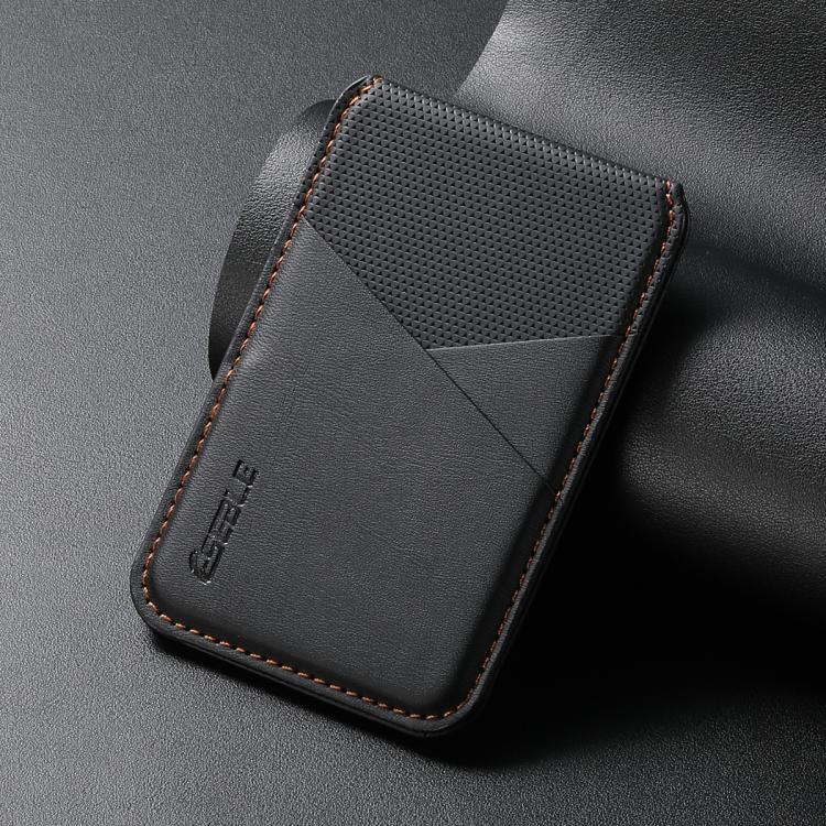 ESEBLE S3 カラーブロックフェイクレザー調マグネット式RFID携帯電話カードスロットホルダー