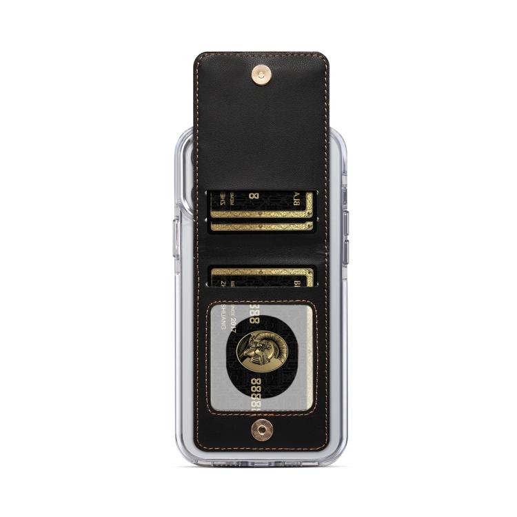 ESEBLE 粘着式ひし形テクスチャ折りたたみRFID携帯電話カードスロットホルダー