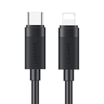 USAMS SJ781 U94 USB-C / Type-C から 8ピン PD30W 急速充電データケーブル、1m
