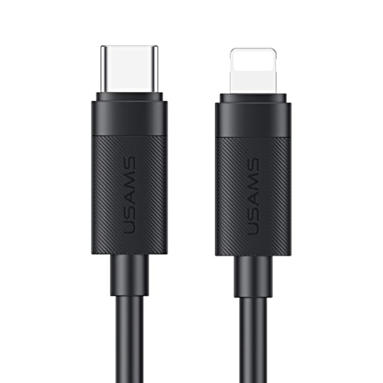 USAMS SJ781 U94 USB-C / Type-C から 8ピン PD30W 急速充電データケーブル、1m