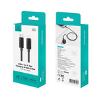 USAMS SJ781 U94 USB-C / Type-C から 8ピン PD30W 急速充電データケーブル、1m