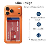 XDcase マグネット式背面カードスロットホルダー iPhone / Galaxy など対応