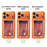 XDcase マグネット式背面カードスロットホルダー iPhone / Galaxy など対応