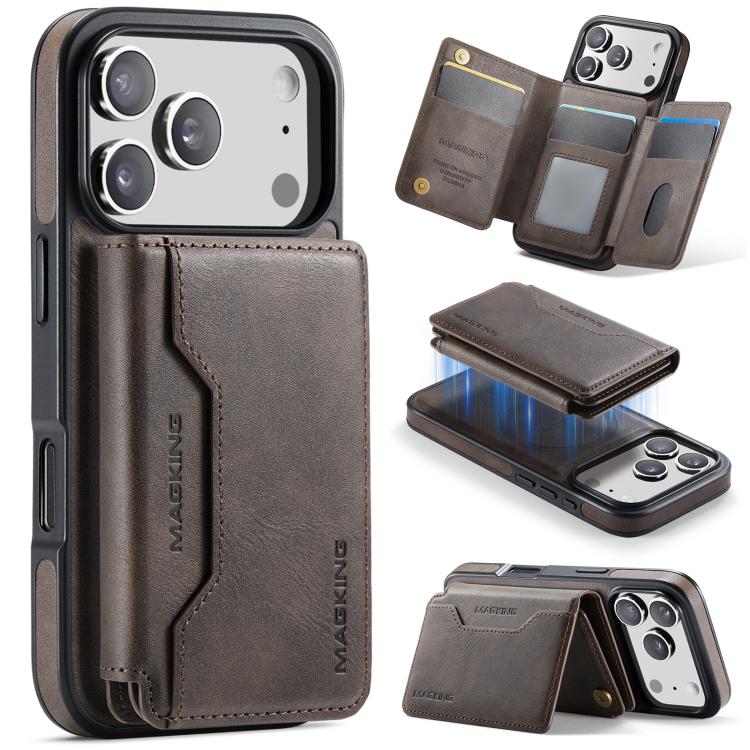 MAGKING K3シリーズ MagSafe RFID K3 Proカードバッグ着脱式フォンケース、iPhone 17 Pro Max用、iPhone 17 Pro用、iPhone Air用