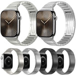 ワンビーズ折りたたみクラスプ金属チタン合金ウォッチバンド、Apple Watch 46mm / 49mm / 45mm / 44mm用、Apple Watch 42mm / 41mm / 40mm / 38mm用
