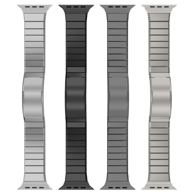 ワンビーズ折りたたみクラスプ金属チタン合金ウォッチバンド、Apple Watch 46mm / 49mm / 45mm / 44mm用、Apple Watch 42mm / 41mm / 40mm / 38mm用