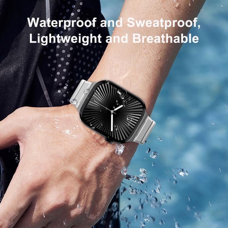 ワンビーズ折りたたみクラスプ金属チタン合金ウォッチバンド、Apple Watch 46mm / 49mm / 45mm / 44mm用、Apple Watch 42mm / 41mm / 40mm / 38mm用