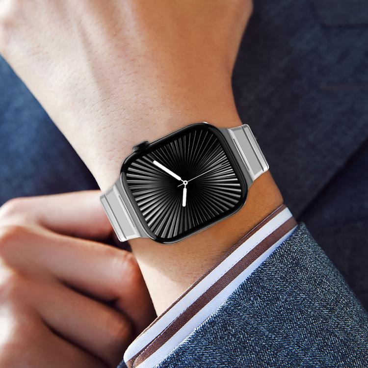 ワンビーズ折りたたみクラスプ金属チタン合金ウォッチバンド、Apple Watch 46mm / 49mm / 45mm / 44mm用、Apple Watch 42mm / 41mm / 40mm / 38mm用