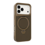 カーボンファイバー質感360 MagSafeホルダーフォンケース、iPhone 17 Pro Max用