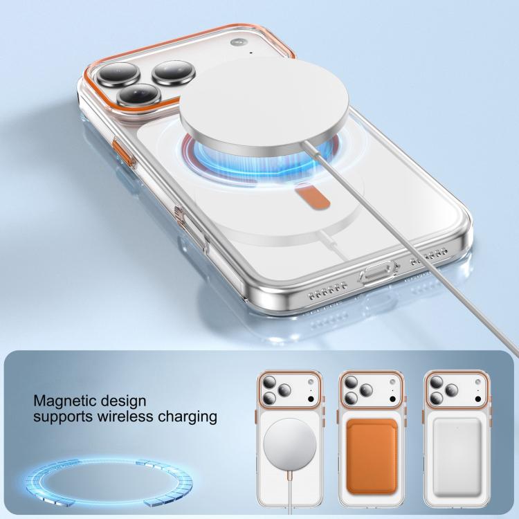 Kemeng Clear PC Magnetic Phone Case, For iPhone 17 Pro Max, For iPhone 17 Pro