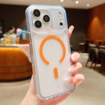 フロストPCハイブリッドTPU磁気フォンケース AIセンサーキー付き、iPhone 17 Pro Max用、iPhone 17 Pro用、iPhone 17用、iPhone Air用、iPhone 16 Pro Max用、iPhone 16 Pro用、iPhone 16用