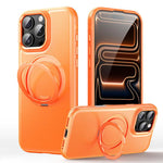 レザー質感360度回転磁気ホルダーフォンケース、iPhone 17 Pro Max用、iPhone 17 Pro用、iPhone 17用、iPhone Air用、iPhone 16 Pro Max用、iPhone 16 Pro用、iPhone 16 Plus用、iPhone 16用