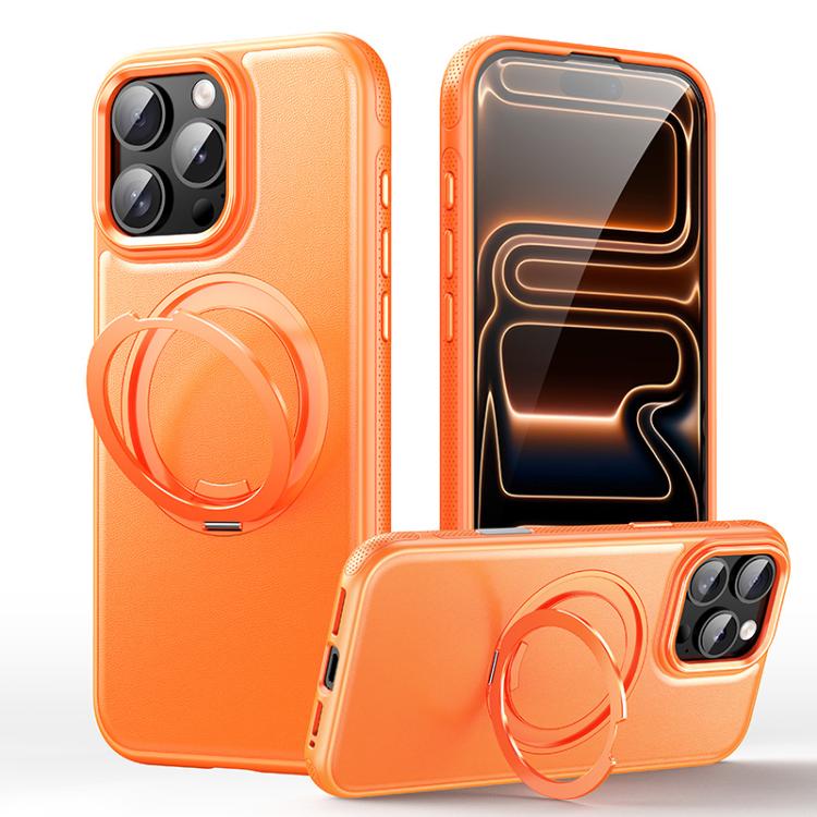 レザー質感360度回転磁気ホルダーフォンケース、iPhone 17 Pro Max用、iPhone 17 Pro用、iPhone 17用、iPhone Air用、iPhone 16 Pro Max用、iPhone 16 Pro用、iPhone 16 Plus用、iPhone 16用