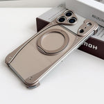 Weaselオリジナルカラー メタルフレームレス360度回転ホルダーマグネットフォンケース、iPhone 17 Pro Max用、iPhone 17 Pro用