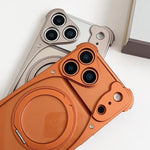Weaselオリジナルカラー メタルフレームレス360度回転ホルダーマグネットフォンケース、iPhone 17 Pro Max用、iPhone 17 Pro用