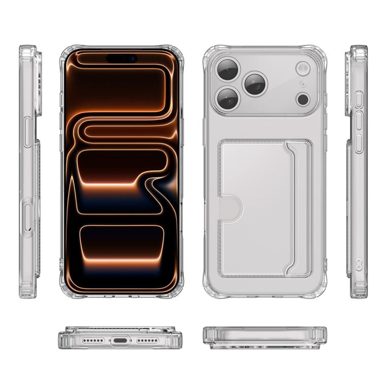 XDcase クリア TPU カードスロット 精密ホールスマホケース、iPhone 17 Pro Max用、iPhone 17 Pro用、iPhone 17用、iPhone Air用
