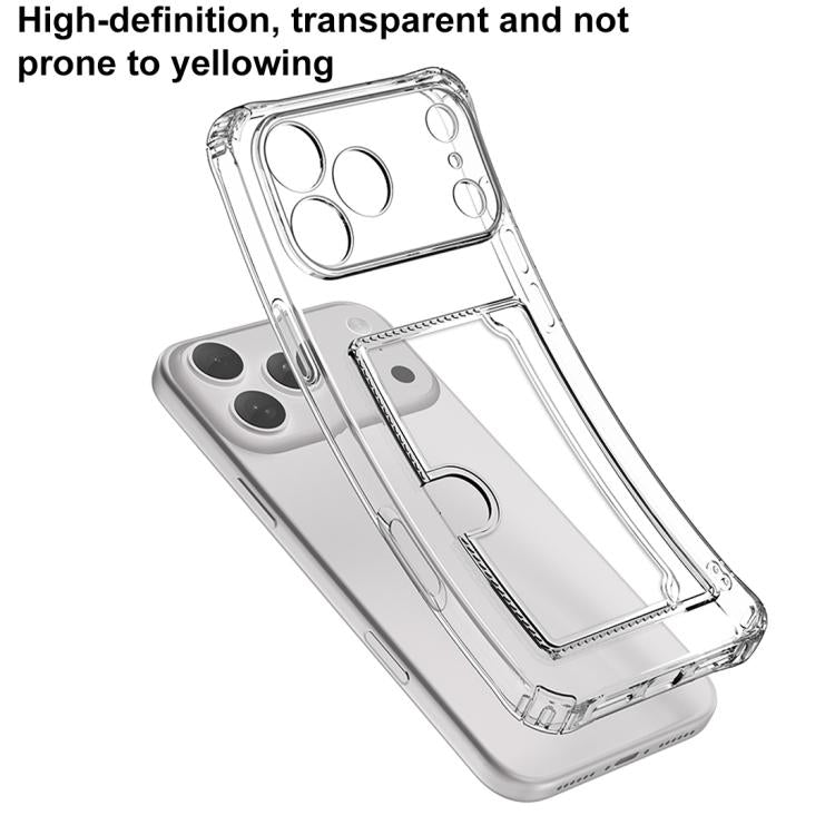 XDcase クリア TPU カードスロット 精密ホールスマホケース、iPhone 17 Pro Max用、iPhone 17 Pro用、iPhone 17用、iPhone Air用
