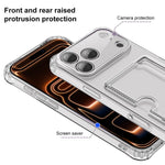 XDcase クリア TPU カードスロット 精密ホールスマホケース、iPhone 17 Pro Max用、iPhone 17 Pro用、iPhone 17用、iPhone Air用