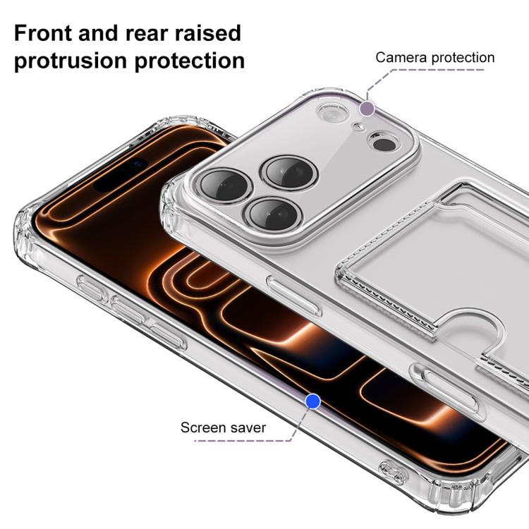 XDcase クリア TPU カードスロット 精密ホールスマホケース、iPhone 17 Pro Max用、iPhone 17 Pro用、iPhone 17用、iPhone Air用
