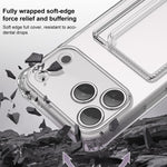 XDcase クリア TPU カードスロット 精密ホールスマホケース、iPhone 17 Pro Max用、iPhone 17 Pro用、iPhone 17用、iPhone Air用