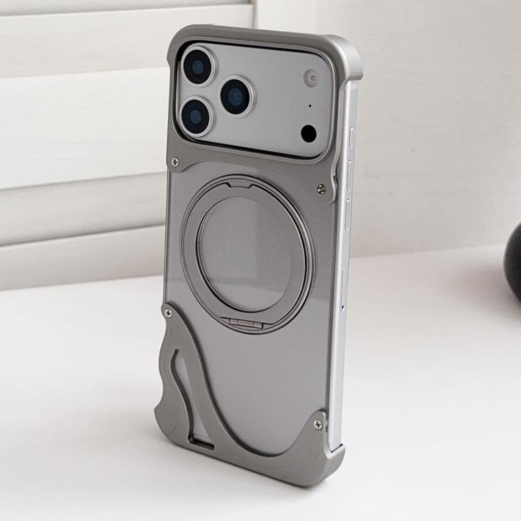 ドルフィン オリジナルカラー メタルフレームレス 360度回転ホルダー 磁気スマホケース、iPhone 17 Pro Max用、iPhone 17 Pro用