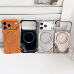ドルフィン オリジナルカラー メタルフレームレス 360度回転ホルダー 磁気スマホケース、iPhone 17 Pro Max用、iPhone 17 Pro用