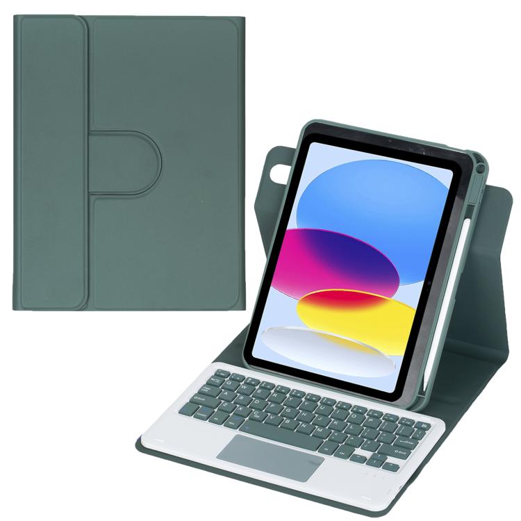 360度回転Bluetoothキーボードレザータブレットケース タッチパッド付き、iPad Pro 11 2025 / 2024用、iPad 2025 / 2022用、iPad Air 11 2025 / iPad Pro 11 2022用、iPad 10.2 2021 / 2019 / iPad Air 3用