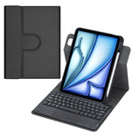 360度回転Bluetoothキーボードレザータブレットケース タッチパッド付き、iPad Pro 11 2025 / 2024用、iPad 2025 / 2022用、iPad Air 11 2025 / iPad Pro 11 2022用、iPad 10.2 2021 / 2019 / iPad Air 3用