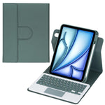 360度回転Bluetoothキーボードレザータブレットケース タッチパッド付き、iPad Pro 11 2025 / 2024用、iPad 2025 / 2022用、iPad Air 11 2025 / iPad Pro 11 2022用、iPad 10.2 2021 / 2019 / iPad Air 3用