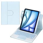 360度回転Bluetoothキーボードレザータブレットケース タッチパッド付き、iPad Pro 11 2025 / 2024用、iPad 2025 / 2022用、iPad Air 11 2025 / iPad Pro 11 2022用、iPad 10.2 2021 / 2019 / iPad Air 3用