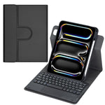 360度回転Bluetoothキーボードレザータブレットケース タッチパッド付き、iPad Pro 11 2025 / 2024用、iPad 2025 / 2022用、iPad Air 11 2025 / iPad Pro 11 2022用、iPad 10.2 2021 / 2019 / iPad Air 3用