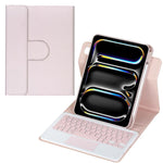 360度回転Bluetoothキーボードレザータブレットケース タッチパッド付き、iPad Pro 11 2025 / 2024用、iPad 2025 / 2022用、iPad Air 11 2025 / iPad Pro 11 2022用、iPad 10.2 2021 / 2019 / iPad Air 3用