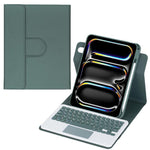 360度回転Bluetoothキーボードレザータブレットケース タッチパッド付き、iPad Pro 11 2025 / 2024用、iPad 2025 / 2022用、iPad Air 11 2025 / iPad Pro 11 2022用、iPad 10.2 2021 / 2019 / iPad Air 3用