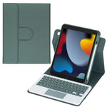360度回転Bluetoothキーボードレザータブレットケース タッチパッド付き、iPad Pro 11 2025 / 2024用、iPad 2025 / 2022用、iPad Air 11 2025 / iPad Pro 11 2022用、iPad 10.2 2021 / 2019 / iPad Air 3用