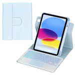 360度回転バックライト付きBluetoothキーボードレザータブレットケース、タッチパッド付き、iPad Pro 11 2025 / 2024対応、iPad 2025 / 2022対応、iPad Air 11 2025 / iPad Pro 11 2022対応、iPad 10.2 2021 / 2019 / iPad Air 3対応