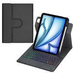 360度回転バックライト付きBluetoothキーボードレザータブレットケース、タッチパッド付き、iPad Pro 11 2025 / 2024対応、iPad 2025 / 2022対応、iPad Air 11 2025 / iPad Pro 11 2022対応、iPad 10.2 2021 / 2019 / iPad Air 3対応