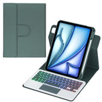 360度回転バックライト付きBluetoothキーボードレザータブレットケース、タッチパッド付き、iPad Pro 11 2025 / 2024対応、iPad 2025 / 2022対応、iPad Air 11 2025 / iPad Pro 11 2022対応、iPad 10.2 2021 / 2019 / iPad Air 3対応