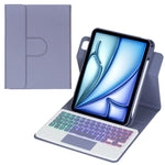 360度回転バックライト付きBluetoothキーボードレザータブレットケース、タッチパッド付き、iPad Pro 11 2025 / 2024対応、iPad 2025 / 2022対応、iPad Air 11 2025 / iPad Pro 11 2022対応、iPad 10.2 2021 / 2019 / iPad Air 3対応