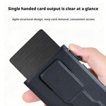 Magnetic Automatic Pop-up Mobile Phone Holder RFID Card Slots