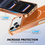 カラーフィールド PC ハイブリッド TPU 磁気スマホケース、iPhone 17 Pro Max用、iPhone 17 Pro用